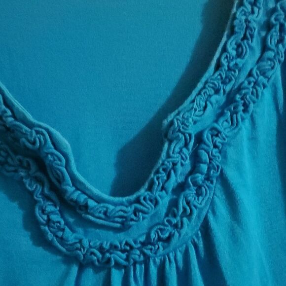 ST JOHN BAY WOMAN TEE BLUE XL USE - Picture 3 of 7